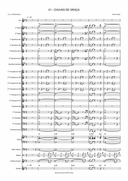 Free Sheet Music 01 Chuvas De Graa