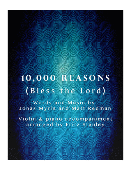 Free Sheet Music 10 000 Reasons Bless The Lord Violin Piano Accompaniment