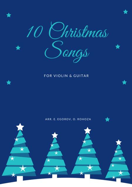 10 Christmas Songs For Violin Guitar Sheet Music