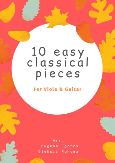 10 Easy Classical Pieces For Viola Guitar Sheet Music