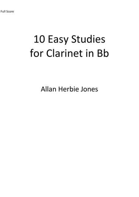 Free Sheet Music 10 Easy Studies For Clarinet