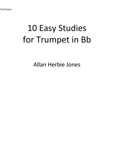 Free Sheet Music 10 Easy Studies For Trumpet