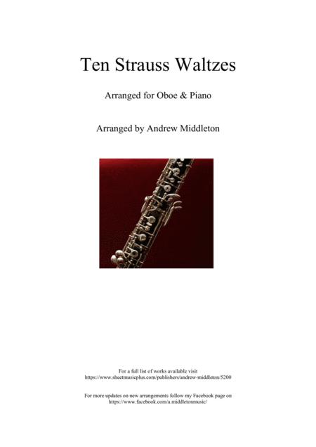 10 Strauss Waltzes Arranged For Oboe And Piano Sheet Music