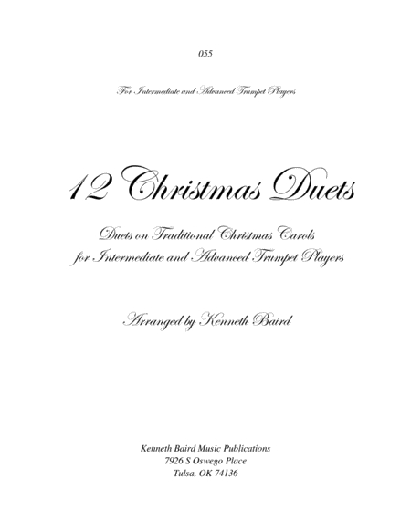 12 Christmas Duets For Trumpets Sheet Music