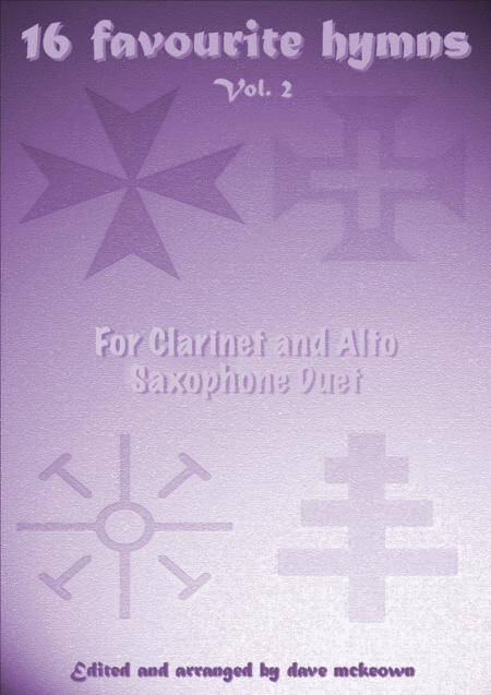 16 Favourite Hymns Vol 2 For Clarinet And Alto Saxophone Duet Sheet Music