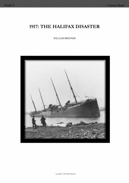 Free Sheet Music 1917 The Halifax Disaster