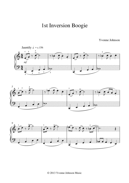 1st Inversion Boogie Sheet Music