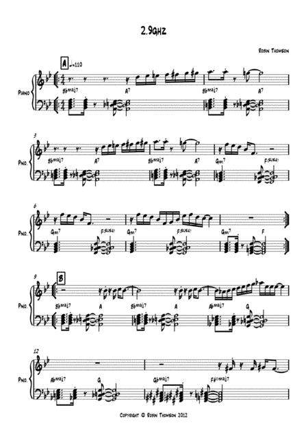 2 9ghz With Solo Sheet Music