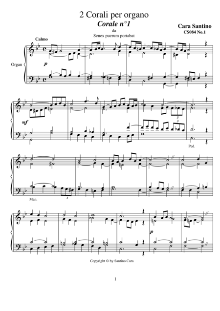 2 Chorales For Organ Cs084 Sheet Music