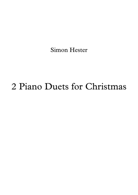 2 Christmas Duets For Piano 4 Hands Sheet Music