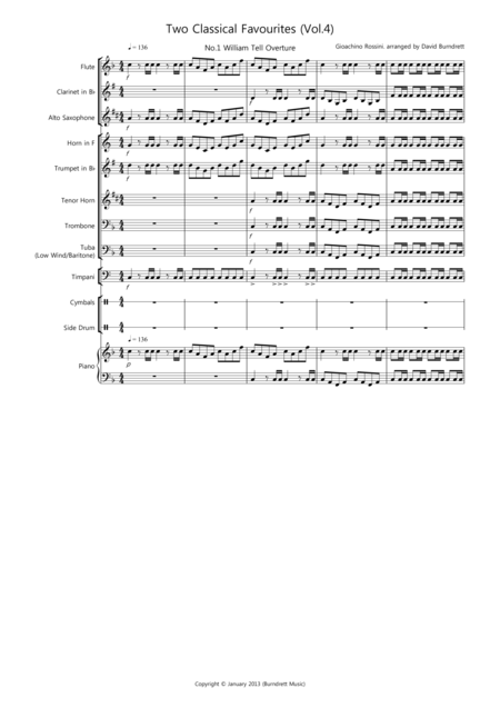 2 Classical Favourites For School Concert Band Volume Four Sheet Music