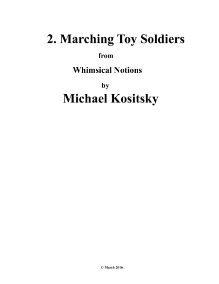 Free Sheet Music 2 Marching Toy Soldiers