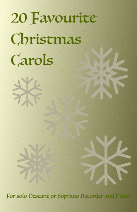 Free Sheet Music 20 Favourite Christmas Carols For Solo Recorder And Piano