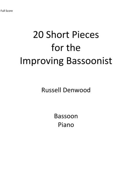 20 Short Pieces For The Improving Bassoonist Sheet Music