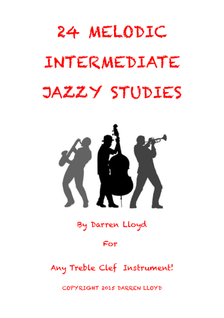 Free Sheet Music 24 Melodic Jazz Studies For Any Treble Clef Instrument