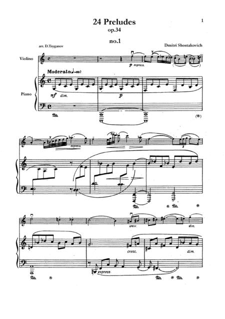 24 Preludes Op 34 Sheet Music