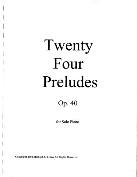 Free Sheet Music 24 Preludes Op 40