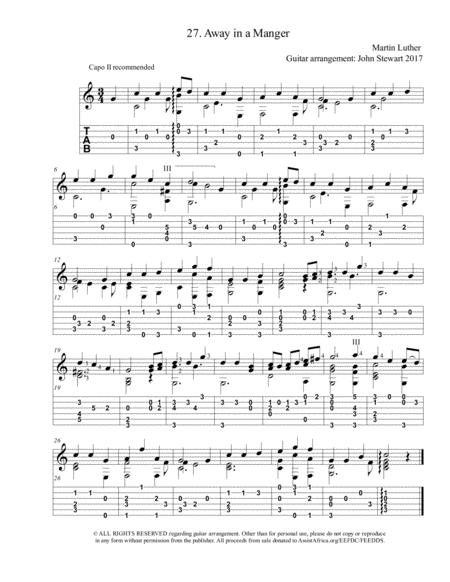 Free Sheet Music 27 Away In A Manger