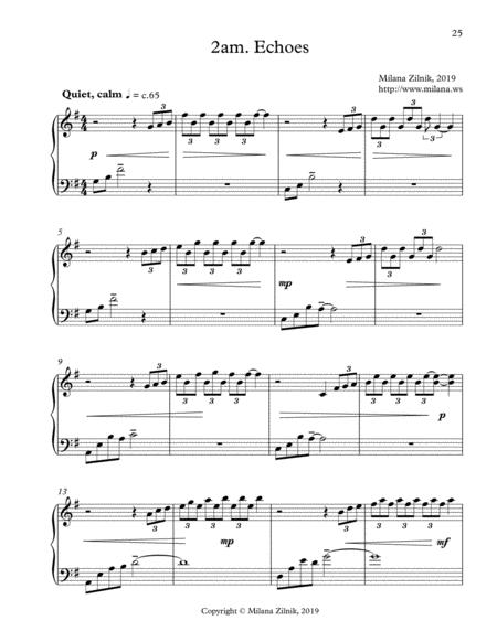 Free Sheet Music 2am Echoes