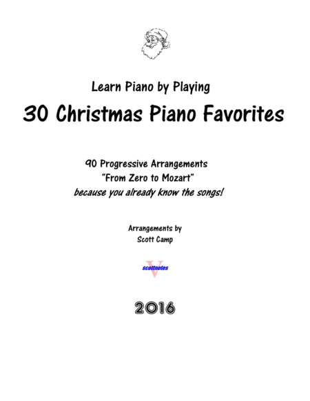 Free Sheet Music 30 Christmas Piano Favorites From Zero To Mozart