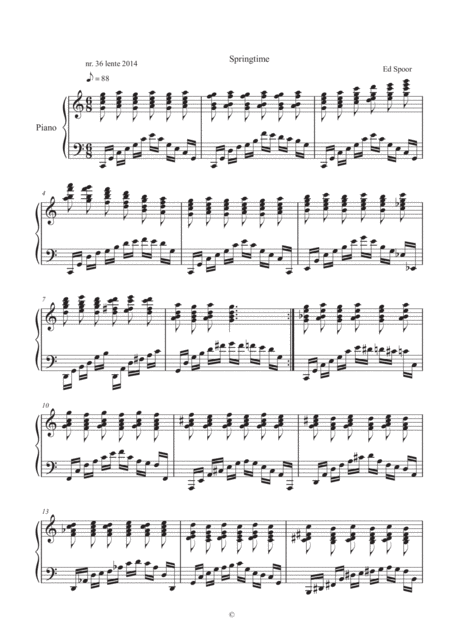 36 Springtime Sheet Music