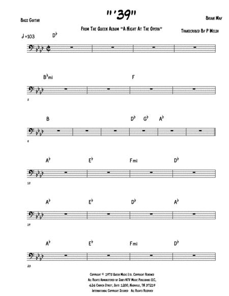 39 Bass Part Sheet Music