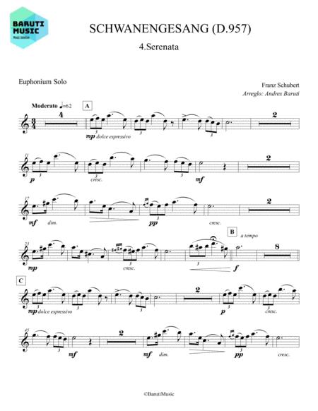 Free Sheet Music 4 Serenata Schwanengesang D 957