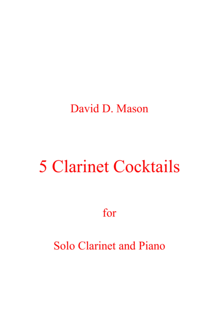 Free Sheet Music 5 Clarinet Cocktails