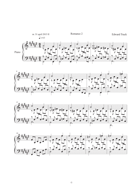 Free Sheet Music 51 Romance 2