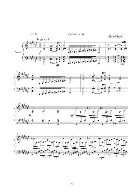 52 Fantasie In Fis Sheet Music