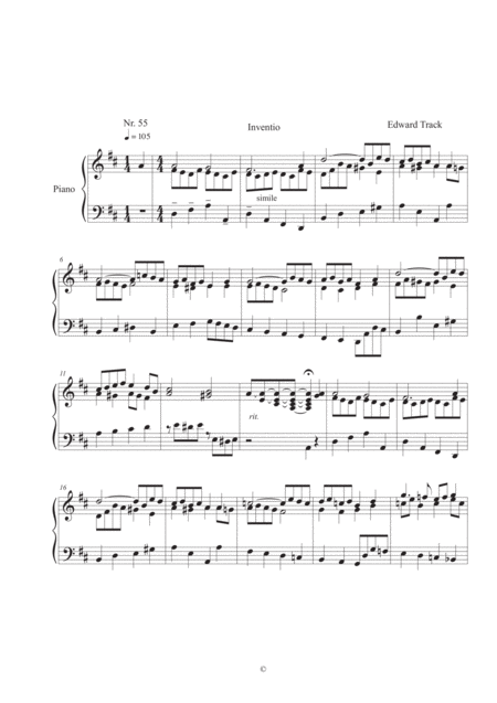 55 Inventio Sheet Music