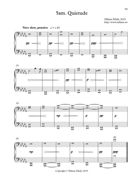 Free Sheet Music 5am Quietude