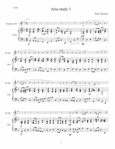 6 Trumpet Aria Studies For Bb Trumpet And Piano Sheet Music