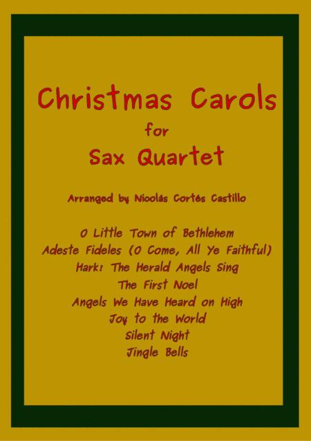 Free Sheet Music 8 Christmas Carols For Sax Quartet