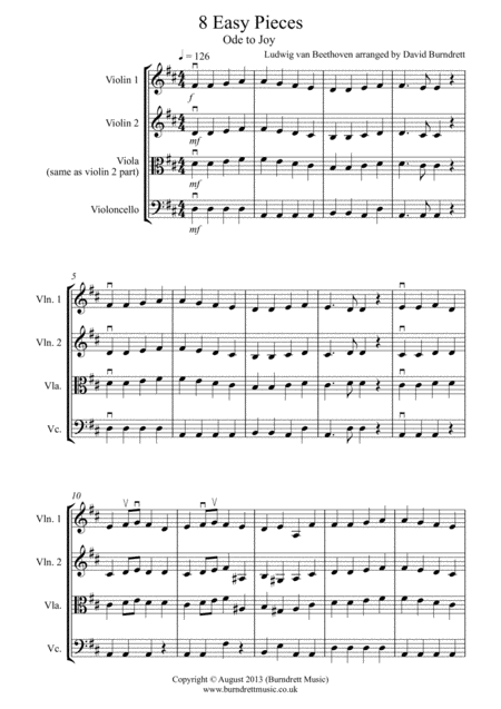 8 Easy Trios For Strings Sheet Music