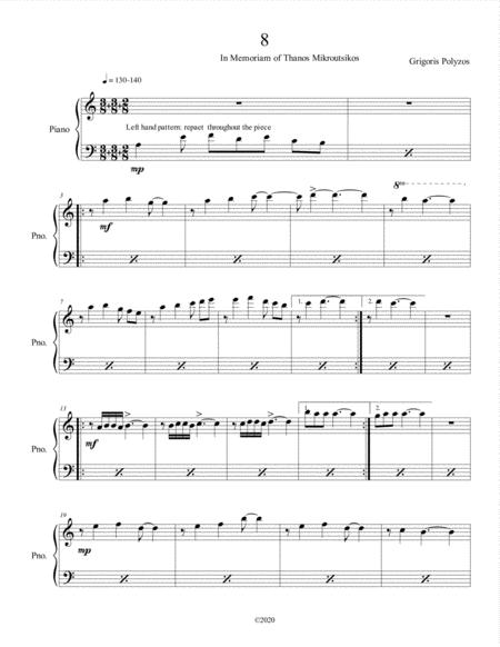 8 In Memoriam Thanos Mikroutsikos Sheet Music