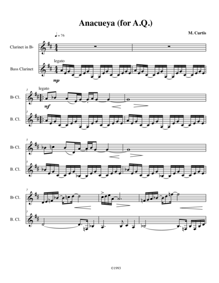 8 More Original Jazz Duos For Clarinet And Bass Clarinet Sheet Music