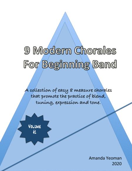 9 Modern Chorales For Beginning Band Sheet Music