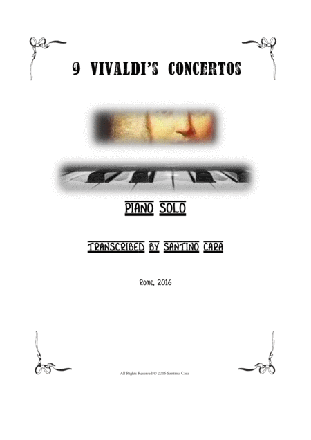 Free Sheet Music 9 Vivaldis Concertos For Piano Solo