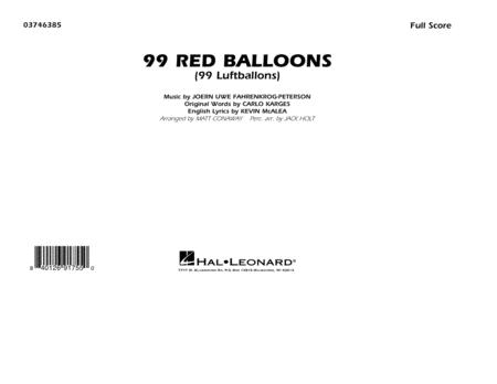 99 Red Balloons Arr Holt And Conaway Conductor Score Full Score Sheet Music