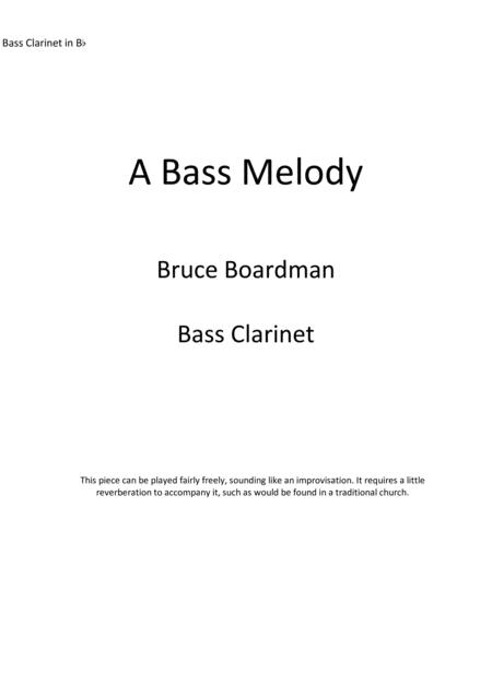 A Bass Melody Sheet Music