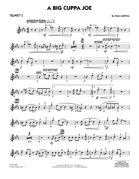 A Big Cuppa Joe Trumpet 2 Sheet Music