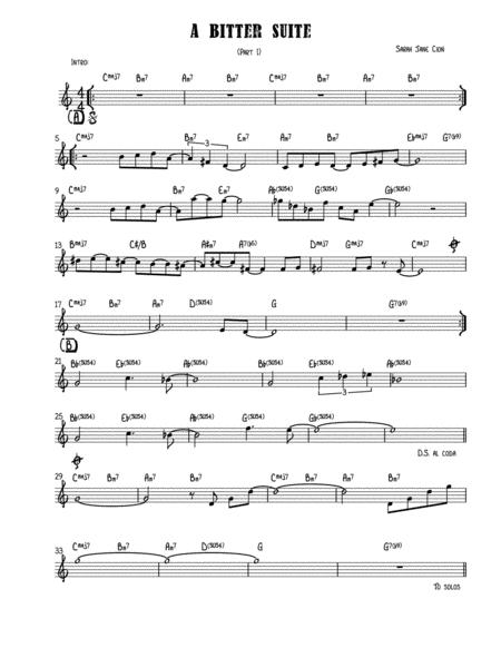 Free Sheet Music A Bitter Suite