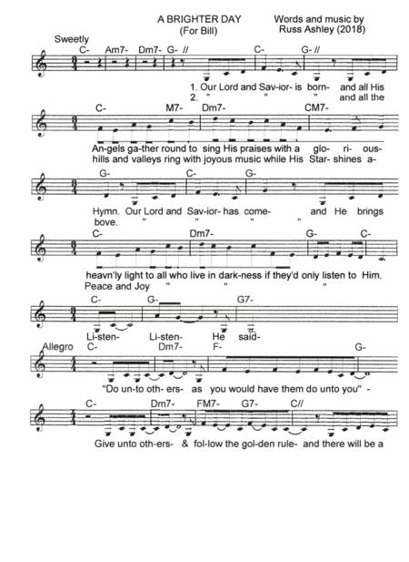 A Brighter Day Sheet Music