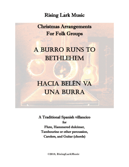 A Burro Runs To Bethlehem Sheet Music