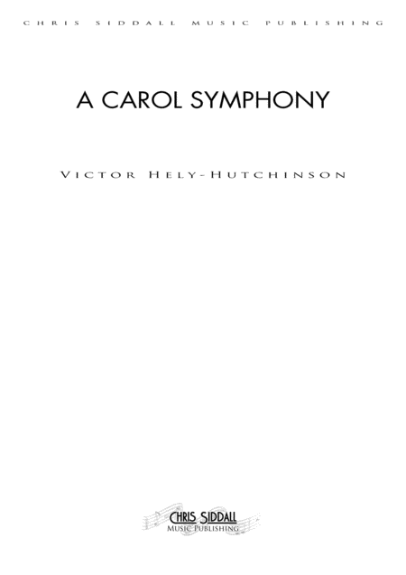 Free Sheet Music A Carol Symphony Score Parts