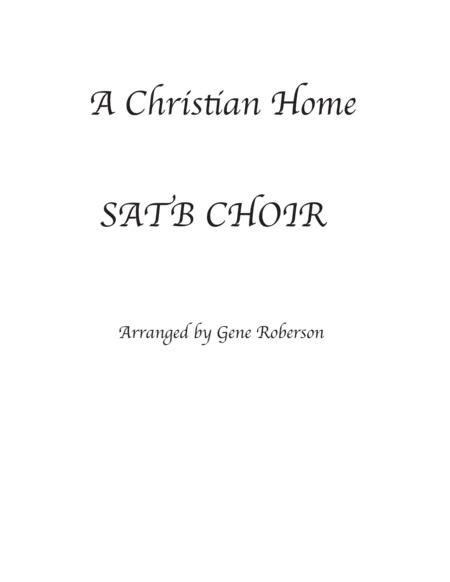 A Christian Home Finlandia Satb Sheet Music