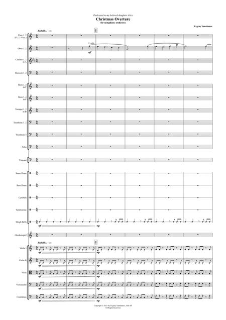 A Christmas Overture For Symphony Orchestra Score Only Sheet Music