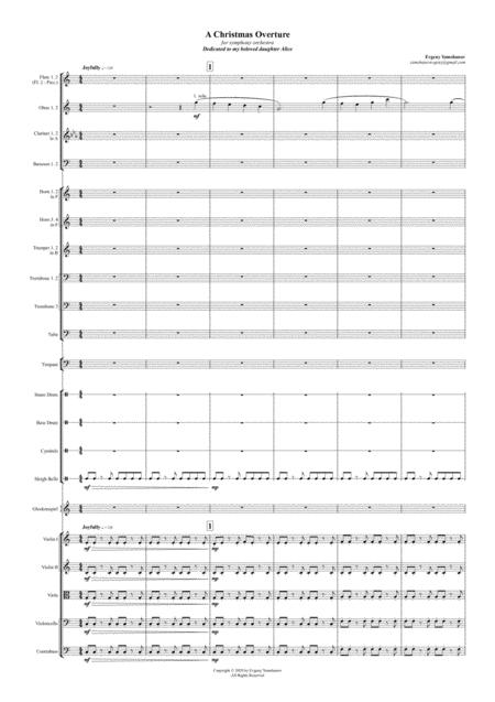 A Christmas Overture For Symphony Orchestra Sheet Music