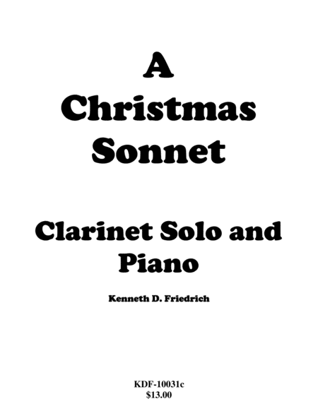 A Christmas Sonnet Sheet Music